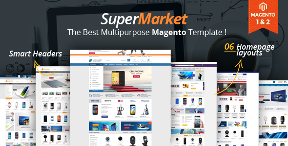 Supermarket Responsive Magento 2 Theme | RTL supported