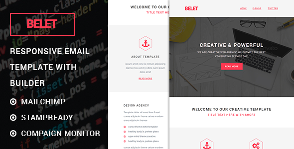 Belet - Responsive Email Template with Stampready Builder