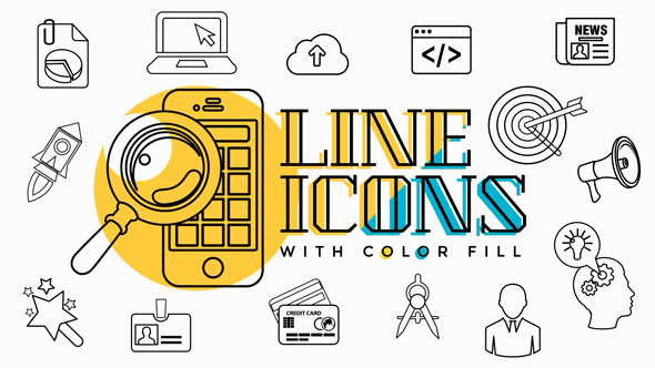 Business Line Icons alt