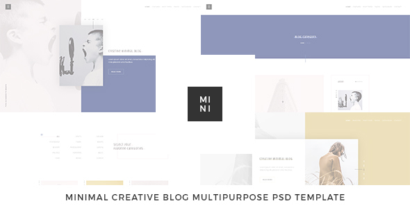 Mini - Creative Blog Multipurpose PSD Template