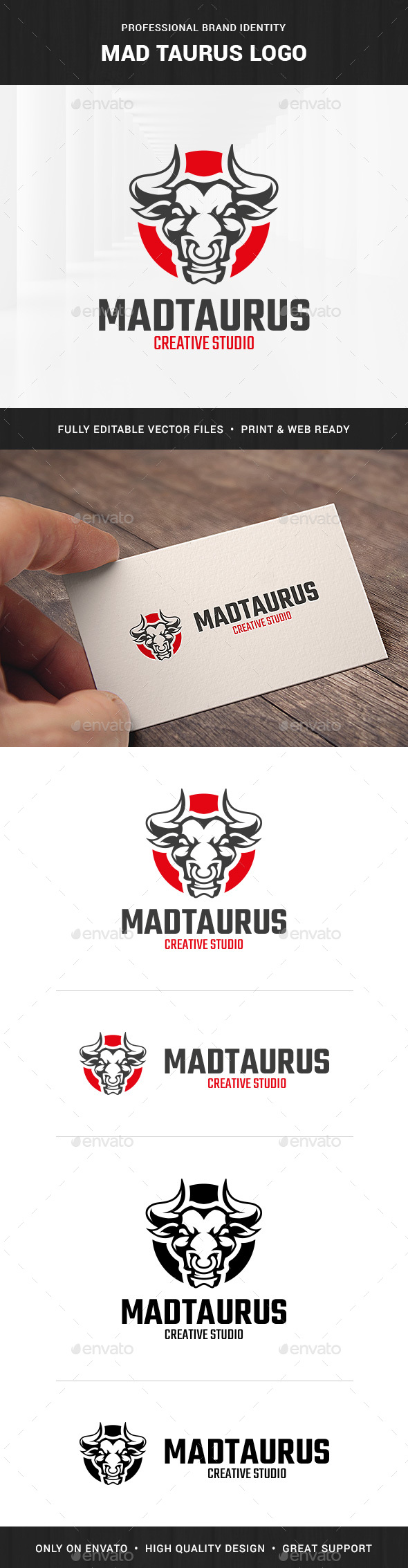 Mad Taurus Logo Template