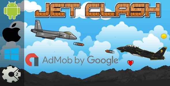 Jet Clash - HTML5 Game + Admob (Construct 2 - CAPX)