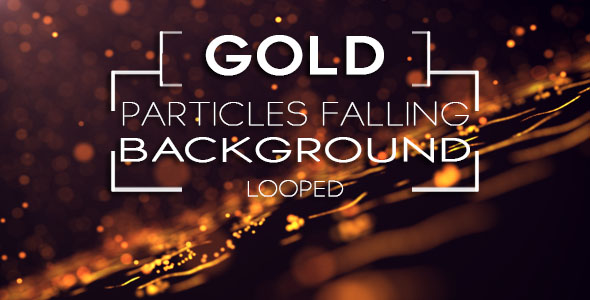 Gold Particle Falling Background