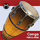 Conga Drum - Real Time PBR - 3DOcean Item for Sale