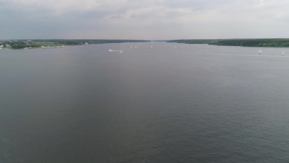 Sailboats on Water Surface