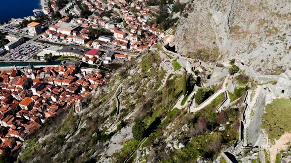 Montenegro Kotor Castle stairs