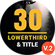 30 Minimal Titles & Lowerthirds - VideoHive Item for Sale