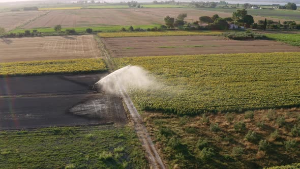 Irrigation system for agricultural fields