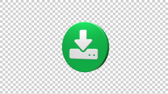 Download To Storage Drive Icon Rotating