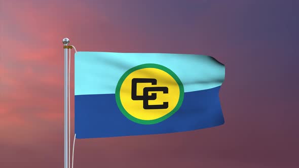 CARICOM Flag 4k