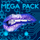 Hi Tech Cybernetic Menu Buttons Mega Pack
