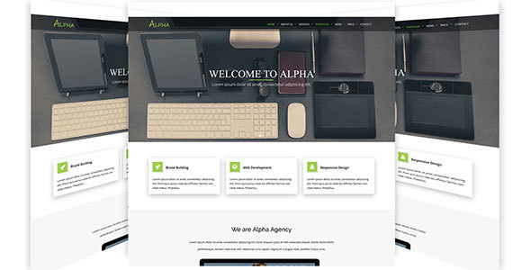 Alpha - One Page Agency HTML5 Template