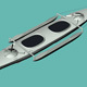 Aluminium Canoe 3D model - 3DOcean Item for Sale