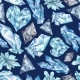 Blue Gems Watercolor Pattern - GraphicRiver Item for Sale