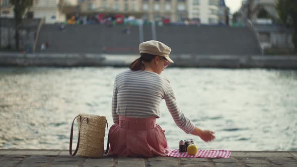 Young tourist in Paris