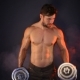 Strong Sportsman Lifting Heavy Dumbbells In Smoke - VideoHive Item for Sale