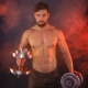 Strong Sportsman Lifting Heavy Dumbbells In Smoke - VideoHive Item for Sale