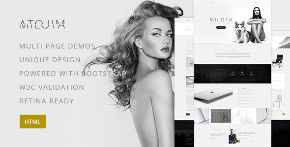 Milota — Modern Personal/Studio Portfolio and Blog HTML Template