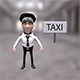 Taxi driver cartoon character - 3DOcean Item for Sale