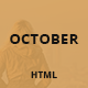 October - Responsive One Page HTML Template - ThemeForest Item for Sale