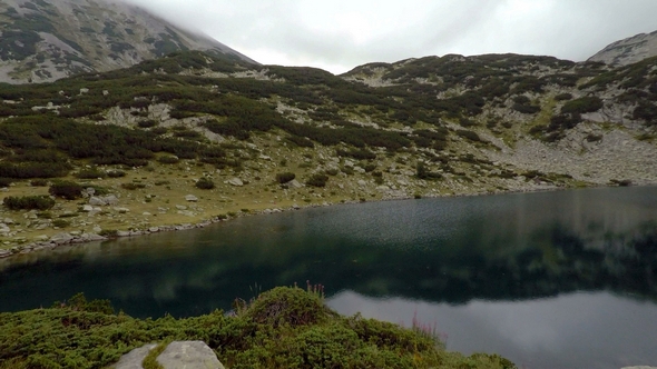 Aerial Footage of Fish Lake Pirin 1