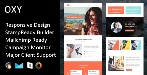 Oxy - Multipurpose Responsive Email Template + Stampready Builder