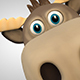 moose cartoon character - 3DOcean Item for Sale