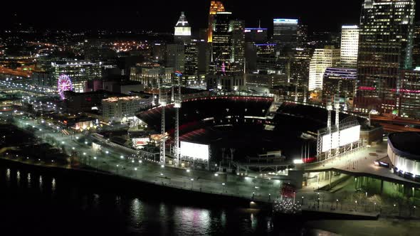 Aerial drone video Cincinnati Ohio USA