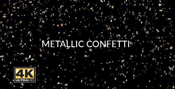 Metallic Confetti 4K