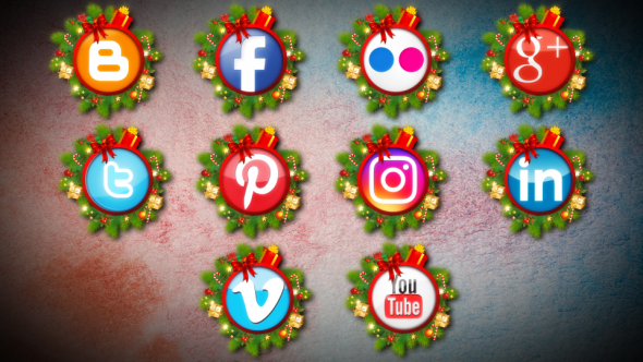 Christmas Social Media Logos alt