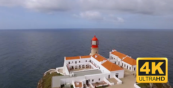 Lighthouse Cape St. Vincent in Sagres, Portugal