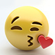 Emoji kissing - 3DOcean Item for Sale