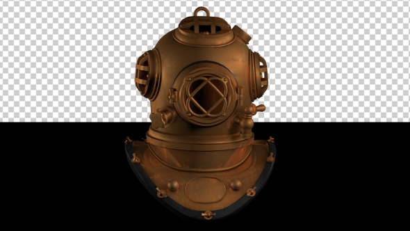 Vintage Deep Sea Diver Metal Helmet alt