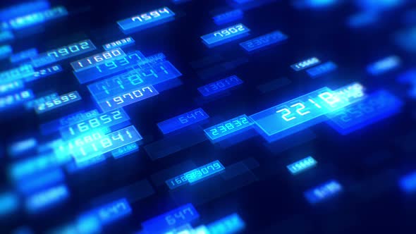 Digital Number Background alt