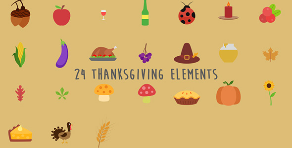 Thanksgiving Flat Elements
