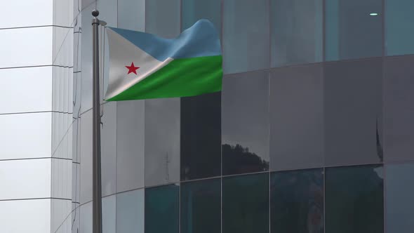 Djibouti Flag  Background 2K