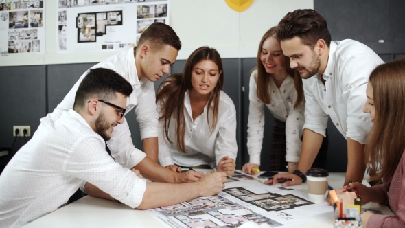 Young Team Of Architects Working On a New Project