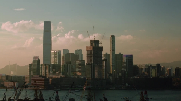 Of Day And Night In Hong Kong, Waterside View