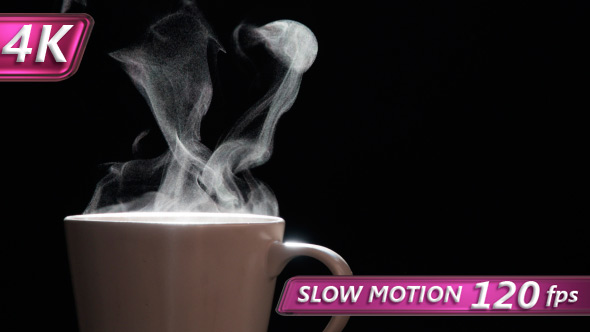 Steam From A Cup With Boiling Water alt