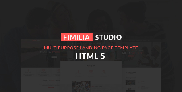 FIMILIA STUDIO - HTML5 Landing Page Template