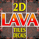 Lava Game Backgrounds Tiles and Decals - GraphicRiver Item for Sale