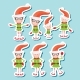 Vector Illustration Of The Playful Santa Elves - GraphicRiver Item for Sale