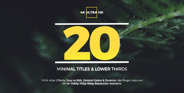 Minimal Titles & Lower Thirds 2 alt