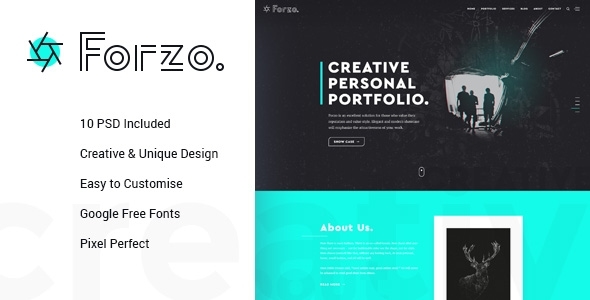 FORZO – Creative Photography PSD Template