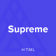 Supreme - Multi-Purpose HTML Template - ThemeForest Item for Sale