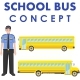School Bus Concept.  - GraphicRiver Item for Sale