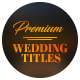 Premium Wedding Titles - VideoHive Item for Sale