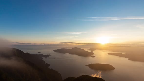 Timelapse. Beautiful View of Canadian Mountain Landscape