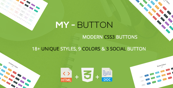 Mybutton - A Modern CSS3 Buttons Collection