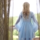 Bride In Blue Gown On The Balcony Of The Russian Estate - VideoHive Item for Sale